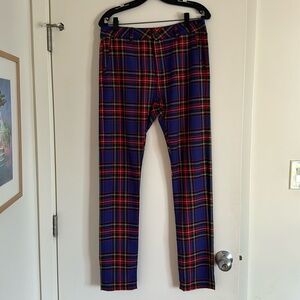 Topshop men’s mod purple plaid skinny pants, trousers 32x32